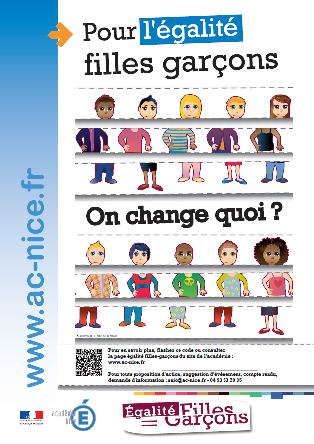 Campagne Pour l'égalité filles-garçons, on change quoi ?